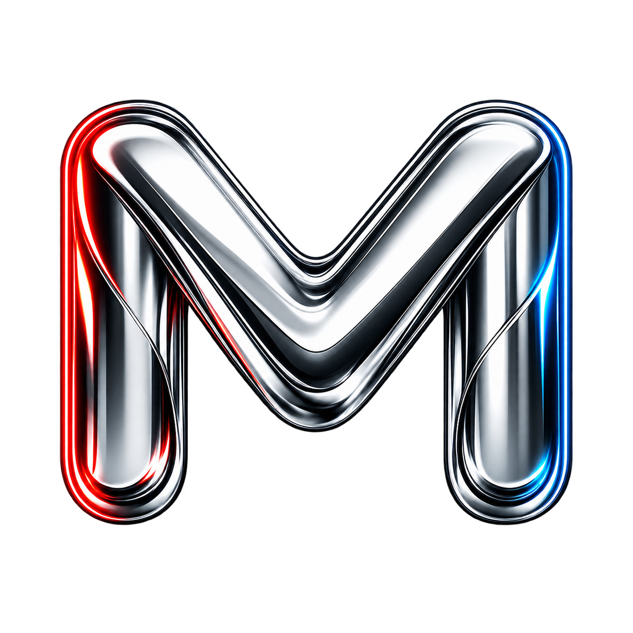 MartinHey.com metallic M monogram